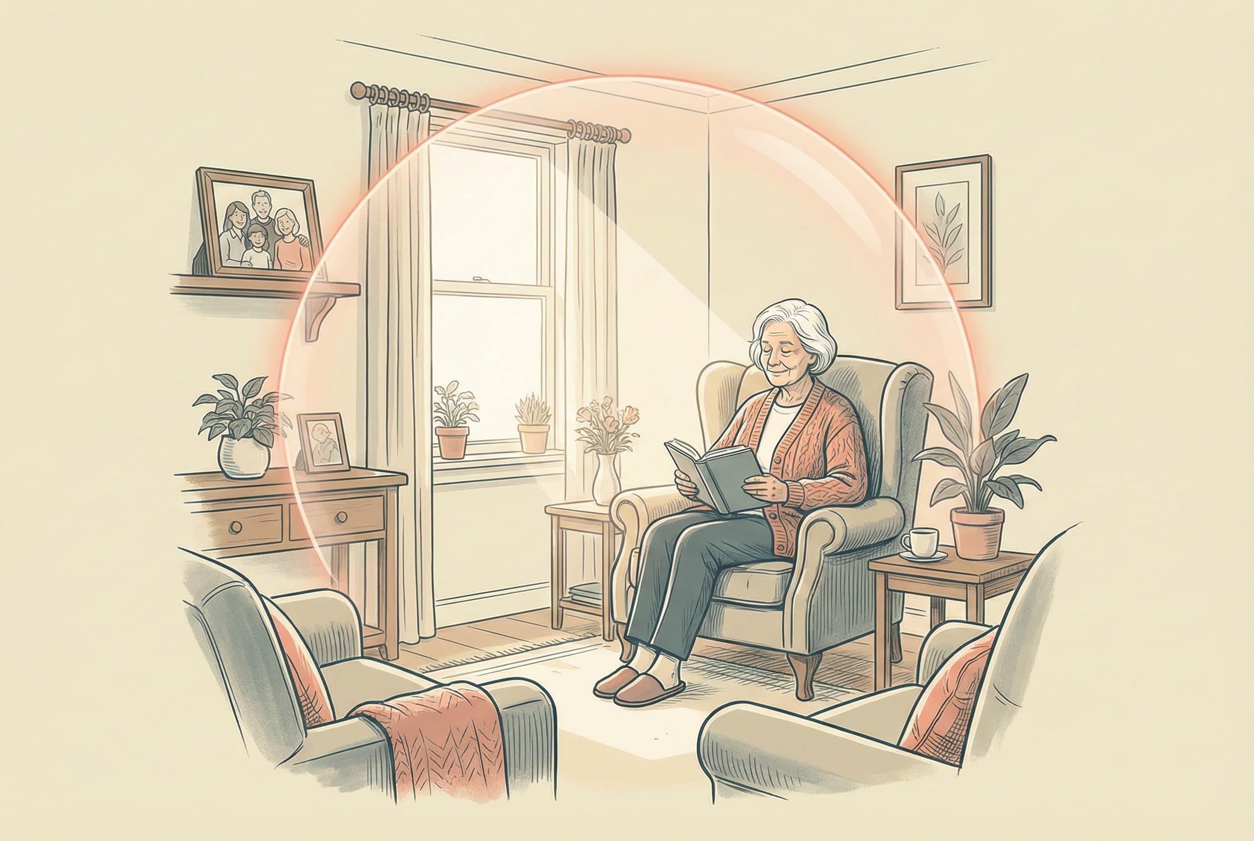 Peaceful home scene representing meaningful retirement years