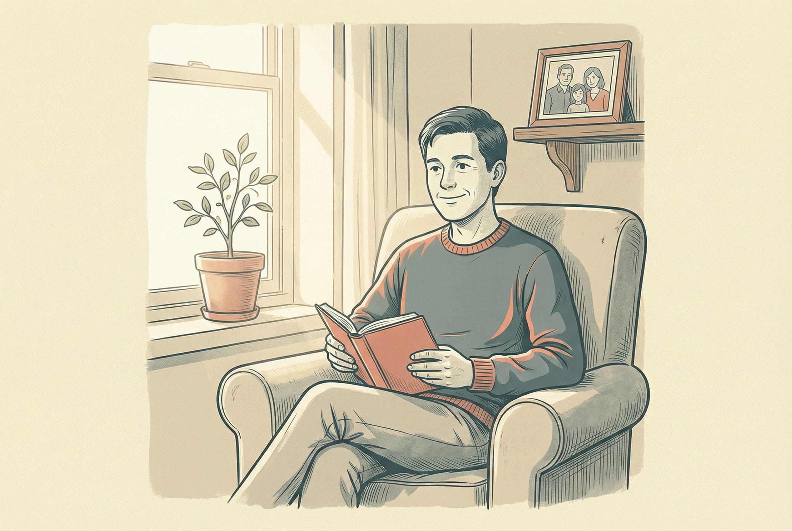 A trusted circle around an older adult, emphasizing safety and privacy.